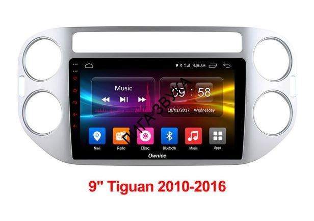 Штатная магнитола Volkswagen Tiguan 2007-2016, Golf Plus Carmedia OL-9908-P5 Android 9.0  