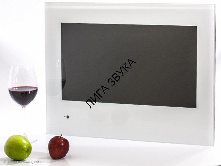 Встраиваемый телевизор для кухни AVEL AVS220K (белая рамка)