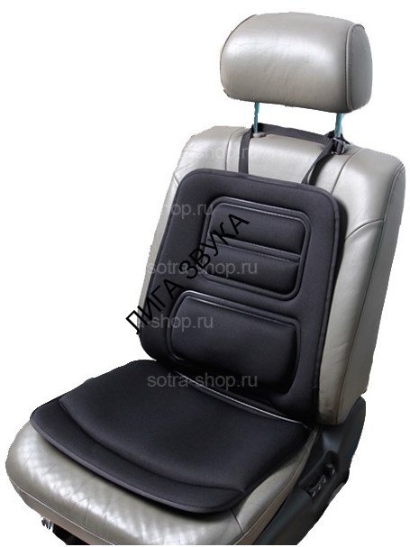 Подушка на сиденье Jusit JS 14BS07 с поддержкой спины гелевая (2 в 1)
