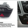 Кнопка аварийной сигнализацией и функцией центрального замка для а/м Ford Focus 3 2011+, Ford Kuga 2013+ CARAV F-100 SWITCH 