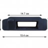 Цветная камера заднего вида Mercedes C (W205) CLA (C117) S (W222) в ручку 5 двери Pleervox PLV-CAM-MB16NS