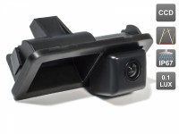CCD штатная камера заднего вида с динамической разметкой Ford, Land Rover AVEL AVS326CPR (#013)