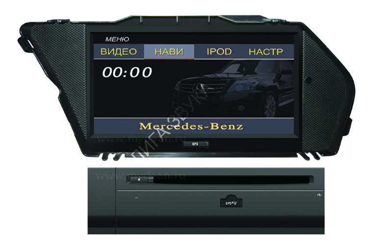 Штатная магнитола Mercedes-Benz GLK-Class X204 2008-2012 MyDean 7153 DVD