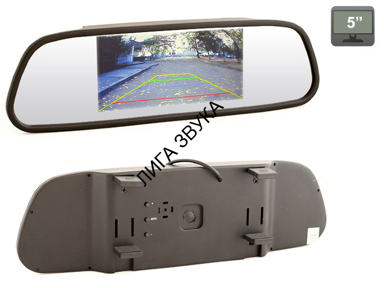 Зеркало заднего вида со встроенным монитором 5" AVIS Electronics AVS0501BM