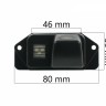 CCD штатная камера заднего вида с динамической разметкой Mitsubishi AVEL AVS326CPR (#059)