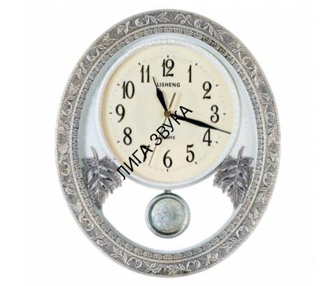 Часы настенные с маятником декор "кракелюры" 8079