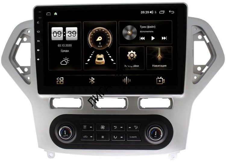 Штатная магнитола Ford Mondeo IV 2007-2015 Canbox M-Line 4543-1016 для авто с Blaupunkt Android 4G-SIM, DSP, IPS серая 