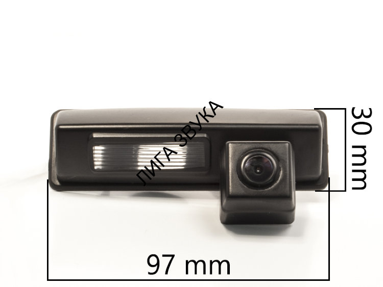 Штатная цветная камера заднего вида Mitsubishi Pajero Sport 2008+ / Toyota Camry V30 / V40 Pleervox PLV-CAM-MIT06