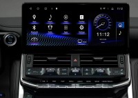 Штатная магнитола 12.3" Toyota Land Cruiser 300 2021+ вместо штатного 9" Radiola RDL-LC300 DVD Android, Carplay, SIM