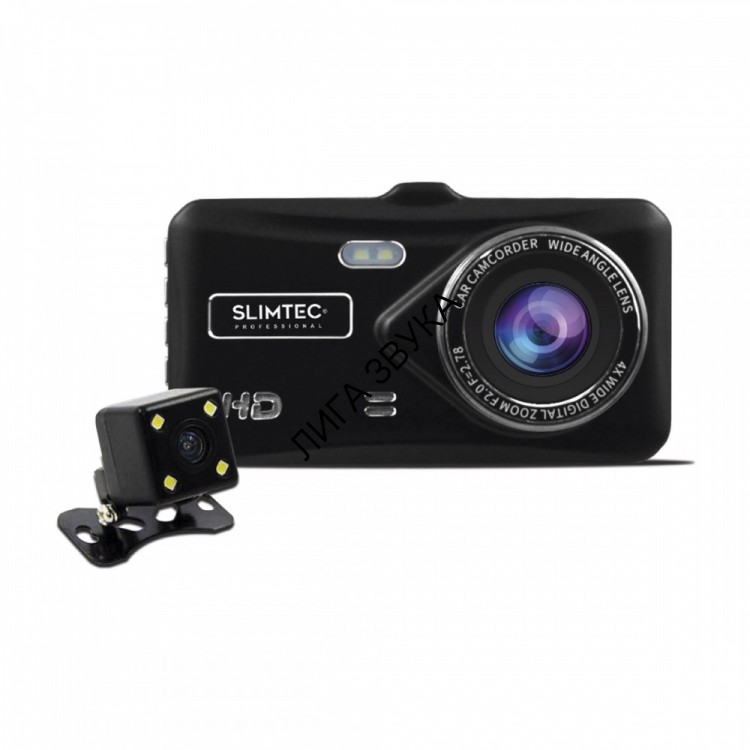 Автомобильный видеорегистратор с 2 камерами Slimtec Dual X5