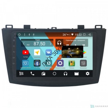Штатная магнитола Mazda 3 2009-2012 Parafar PF034KHD Android 8.1.0  Штатная магнитола Mazda 3 2009-2012 Parafar PF034KHD Android 8.1.0 