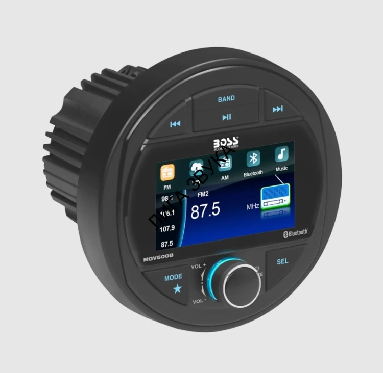 Морская магнитола USB, AUX, FM, Bluetooth (4х60W) с цветным дисплеем Boss Audio MGV500B