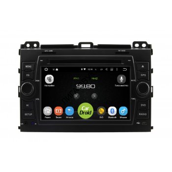 Штатная магнитола Toyota Land Cruiser Prado 120 2002-2009 / Lexus GX470 2002-2009 Roximo CarDroid RD-1105D DSP Android Roximo CarDroid RD-1105 - Штатная магнитола Toyota Land Cruiser Prado 120 (Android 10)
