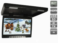 Потолочный автомобильный монитор 20,1" с HDMI и встроенным медиаплеером AVel AVS2020MPP (черный)