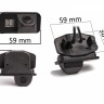 CCD штатная камера заднего вида с динамической разметкой Toyota AVEL AVS326CPR (#087)