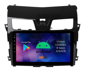 Штатная магнитола Nissan Teana 2014-2016 L33 поддержка кругового обзора Airoc RM-1203 Android DSP 4G Штатная автомобильная навигационная мультимедийная система Airoc модель RM-1202 для Nissan Qashqai 2 X-Trail 3, 2014-