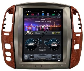 Штатная магнитола Lexus LX470 2002-2007 Carmedia ZF-1305-GE Tesla Style Android 13 Магнитола для Lexus LX470 2002-2007 - Carmedia ZF-1305-GE ("Тесла-Стиль") Android 13, 8ГБ+128ГБ, SIM-слот
