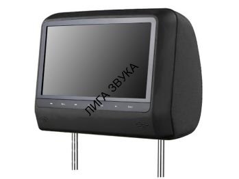 Универсальный подголовник с 9&quot; TFT экраном, встроенным DVD и играми Pleervox PLV-HRDVD-9EBL Pleervox PLV-HRDVD-9EBL - Универсальный подголовник с 9" TFT монитором и встроенным DVD