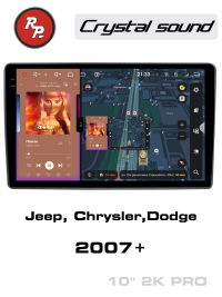 Штатная магнитола Jeep, Chrysler, Dodge 2007+ RedPower 85216BPRO черная