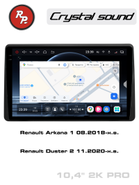 Штатная магнитола Renault Arkana 2018+, Renault Duster 2020+ с круговым обзором RedPower 85358PRO