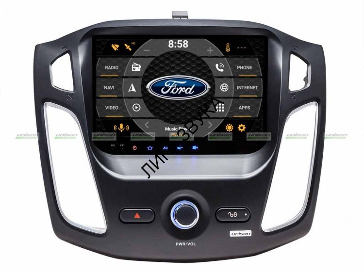 Штатная магнитола Ford Focus III 2012-2017 Unison 8CDA 