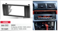 Переходная рамка BMW 5-Series (E39) 1995-2003, X5 (E53) 1999-2006 Carav 11-041 2DIN