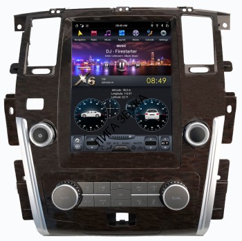 Штатная магнитола Nissan Patrol 2010+ high, Infiniti QX80 2014-2022 Сarmedia ZF-1222-DSP Tesla Style Штатная магнитола для Nissan Patrol, Infiniti QX80 2014-2022 - Carmedia ZF-1222-DSP ("Тесла-Стиль") на Android 9, 6-ТУРБО ядер, 4ГБ-64ГБ