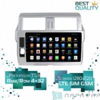Штатная магнитола Toyota Land Cruiser Prado 150 2014 Parafar PF347XHD-High Android 4G LTE  