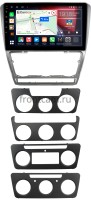Штатная магнитола Canbox H-Line 3799-10-1216 Skoda Octavia A5 2004-2013 серебро Android 4G-SIM, 4/64, DSP, QLed