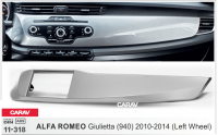 Переходная рамка Alfa Romeo Giulietta (940) 2010+ (руль слева) Carav 11-318 2din