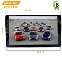Универсальная базовая магнитола 1 DIN LeTrun 2508 Android 7.1 9 дюймов 4G LTE 2GB под штатную рамку 9 дюймов