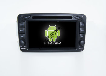 Штатная магнитола Mercedes-Benz C-class W203 2000-2004, CLK-class C209 2002-2006, G-class W463 1998-2006, Viano W639 2003-2006, Vito W639 2003-2006 CarMedia QR-7108 Android 6.0  CarMedia QR-7108 - Штатная магнитола  для MERCEDES G класс W463 2001-2006, C класс W203, CLK C209/W209, Vito, Viano на Android 6 7"