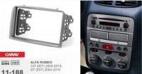 Переходная рамка Alfa Romeo 147 (937) 2000-2010; GT (937) 2004-2010 (c карманом) CARAV 11-188 1-DIN