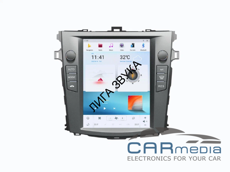 Штатная магнитола Toyota Corolla 2007-2013 - Carmedia ZF-1063-Q6 Тесла-Стиль Android