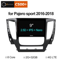 Штатная магнитола Mitsubishi Pajero Sport 3 2017+, L200 2016-2018 АКПП, поддержка кругового обзора Carmedia OL-9638-NPQ 4G DSP
