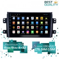 Штатная магнитола Suzuki SX-4 2006-2014 Parafar PF124AHD-Low Android