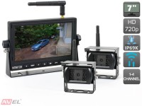 Беспроводной HD комплект (2 камеры+монитор) AVS111CPR + AVS105CPR для грузового транспорта