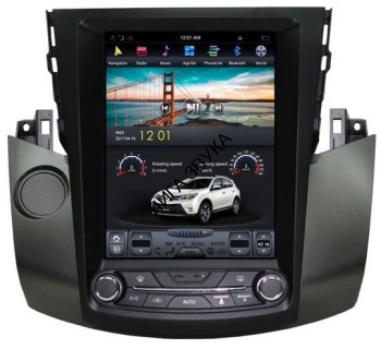 Штатная магнитола Toyota RAV4 2006-2012 Tesla Style Carmedia ZF-1121-Q6 Android DSP Магнитола для Toyota RAV4 2006-2012 - Carmedia ZF-1121-Q6 ("Тесла-Стиль") Android 11, 8ГБ+128ГБ, SIM-слот