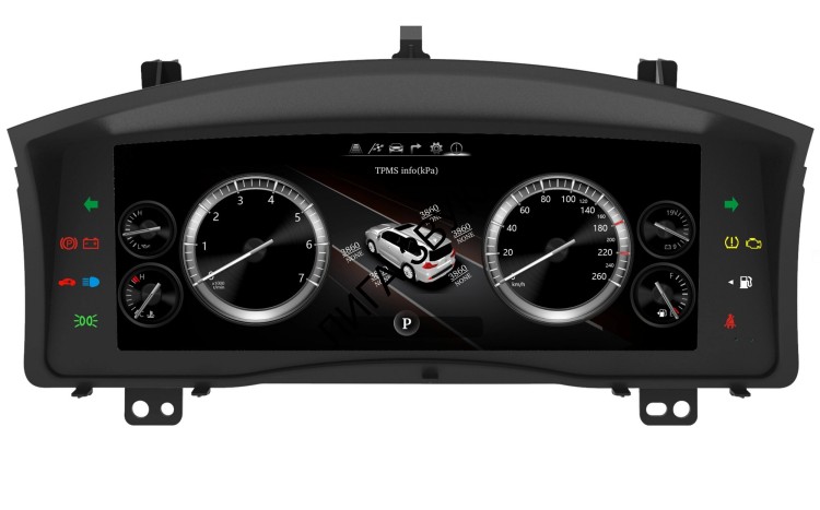 Электронная панель приборов Lexus LX570 2008-2015 - Carmedia NH-LCD-L01 с сенсорный LCD экран 