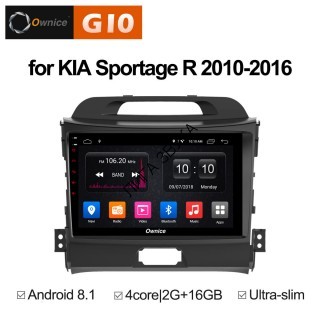 Штатная магнитола KIA Sportage 2010-2016 Roximo Ownice G10 S9735E Android 8.1 