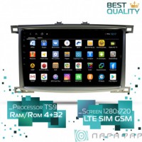 Штатная магнитола Toyota Land Cruiser 100 2002-2007 Parafar PF450XHD Android 8.1.0 4G LTE 