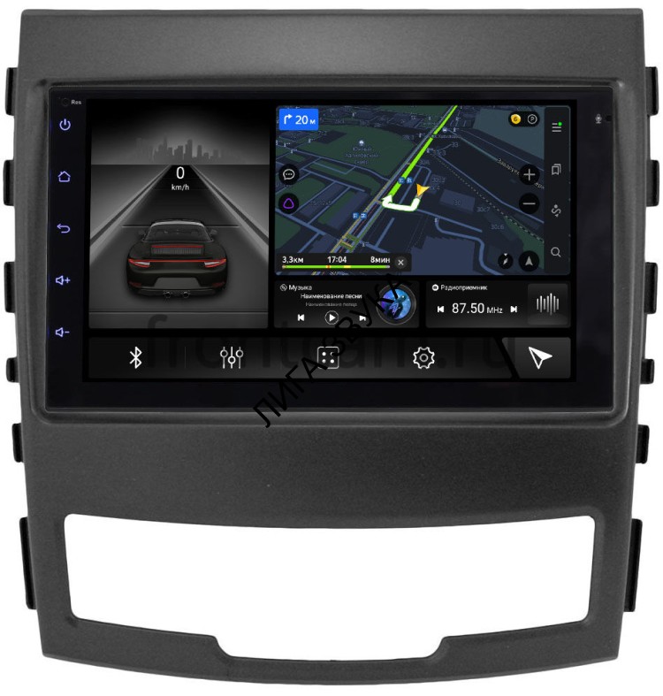 Штатная магнитола SsangYong Actyon 2, Korando 3 2010-2013 Canbox M-Line 9863-RP-TYACB-61 Android  (4G-SIM, 2/32, DSP)