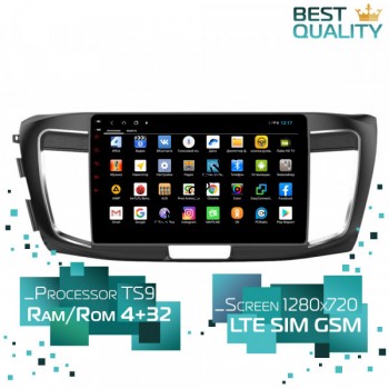 Штатная магнитола Honda Accord 9 2013 + Parafar PF400AHD Android Штатная магнитола Honda Accord 9 2013 + Parafar PF400AHD Android