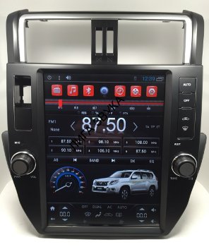Штатная магнитола Toyota Land Cruiser Prado 150 2009-2013 Tesla Style Unison 12KA Штатная магнитола Toyota Prado 150 (2010-2014) дорестайлинг Tesla Style Unison 12KA