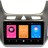 Штатная магнитола OEM GT9-9446 Chevrolet Cobalt 2 2011-2022 серый глянец Android 