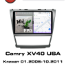 Штатная магнитола Toyota Camry XV40 климат США 2006-2011 RedPower 85064PRO