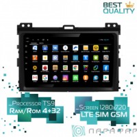 Штатная магнитола Toyota Land Cruiser Prado 120 2002-2009 Parafar PF456XHD Android 8.1.0 4G LTE 