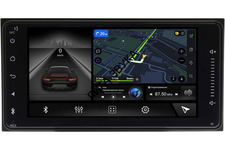 Штатная магнитол Toyota универсальная Canbox Android  (4G-SIM, DSP, IPS)