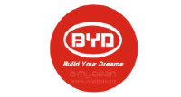Светодиодная подсветка в дверь автомобиля с логотипом BYD MyDean CLL-035 (красный фон) 