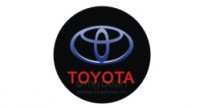 Светодиодная подсветка в дверь автомобиля с логотипом Toyota (синий/красный) MyDean CLL-003